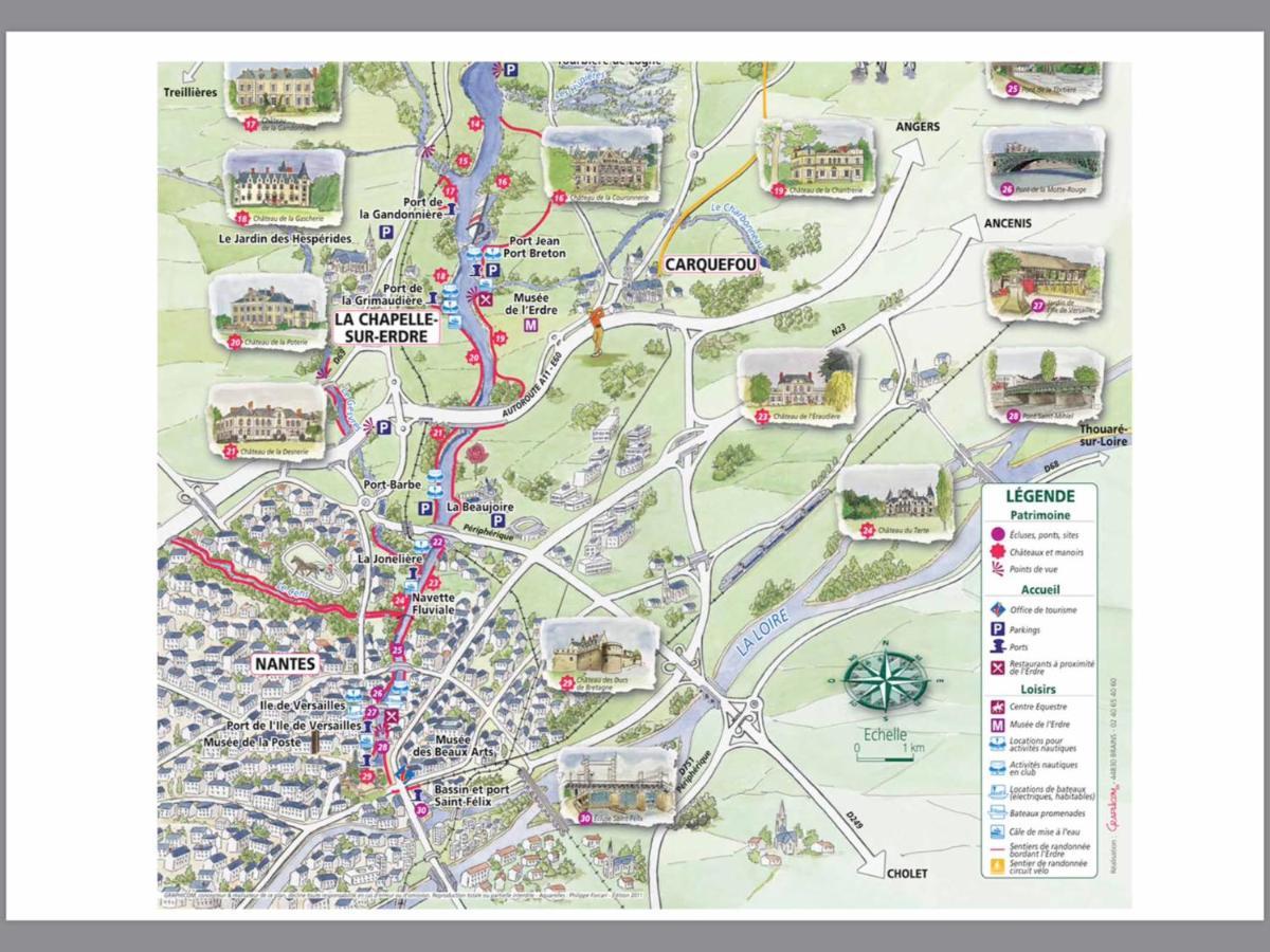 Logement Climatise Erdre Riviere La Chapelle-Sur-Erdre Exteriör bild